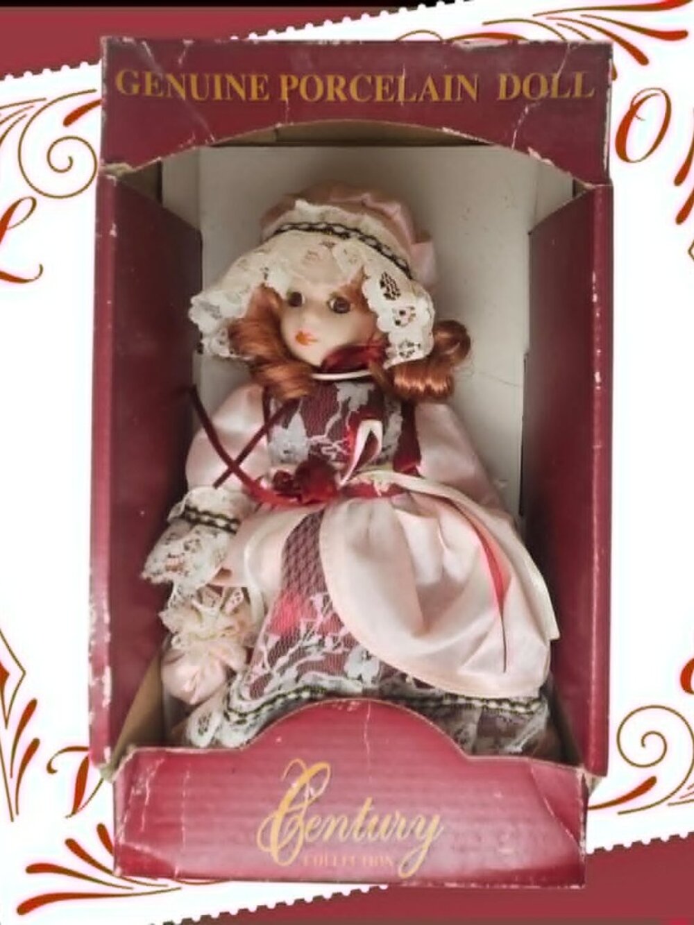 Century Collection Genuine Porcelain Doll Victorian Style 8"